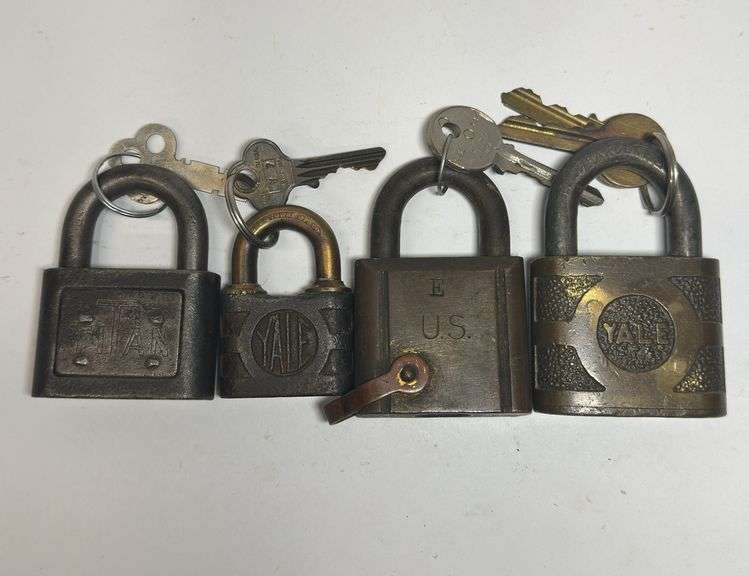 Collection of Four Padlocks - Titan & Yale image