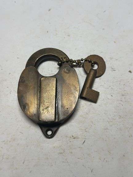 Vintage Style Safe Padlock with Key image