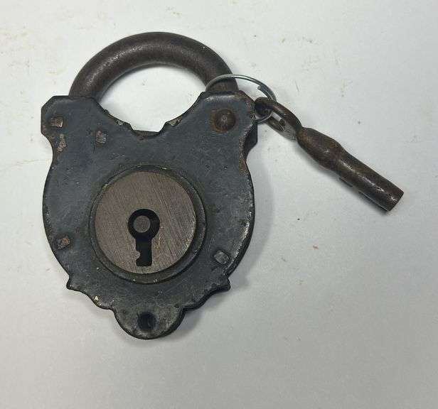 Decorative Metal Padlock with Key image