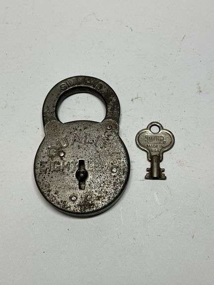 Eight Lever Padlock with Miller Key image