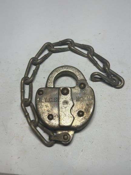 N.Y.C.S. Moon Padlock with Chain image