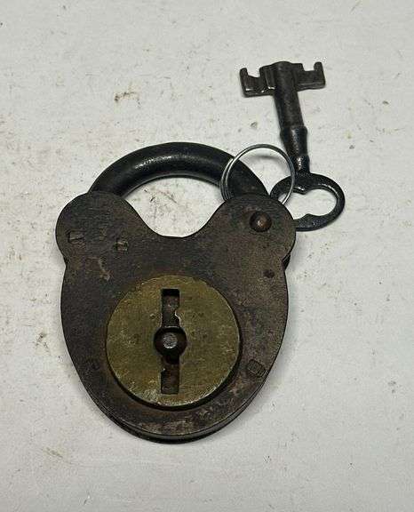 Ornate Padlock with Key image