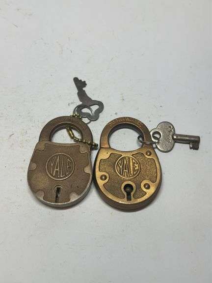 Two Yale Padlocks with Keys image