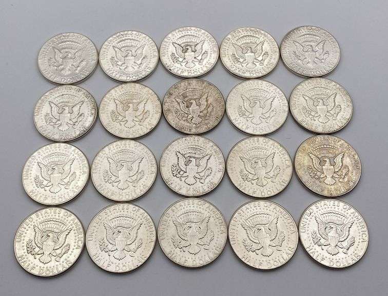 Roll of BU 90% Silver Kennedy Half Dollar