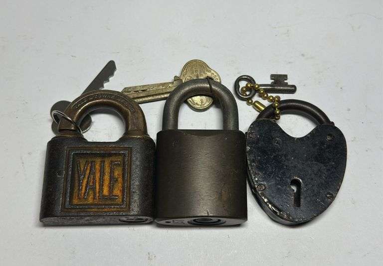 Assorted Padlocks with Keys - Yale and More image