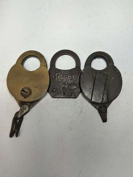 Collection of Three Padlocks, including Rugby image