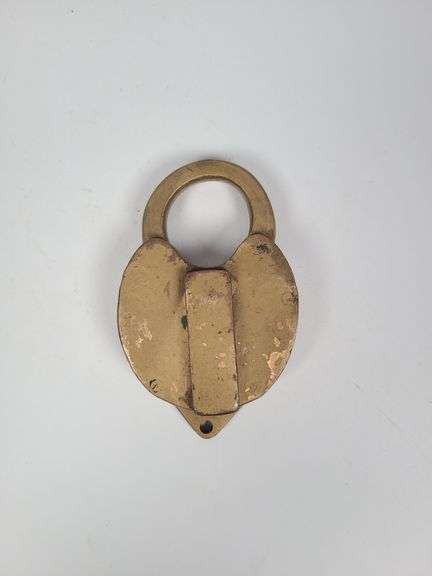 Heavy Brass Heart-Shaped Padlock image