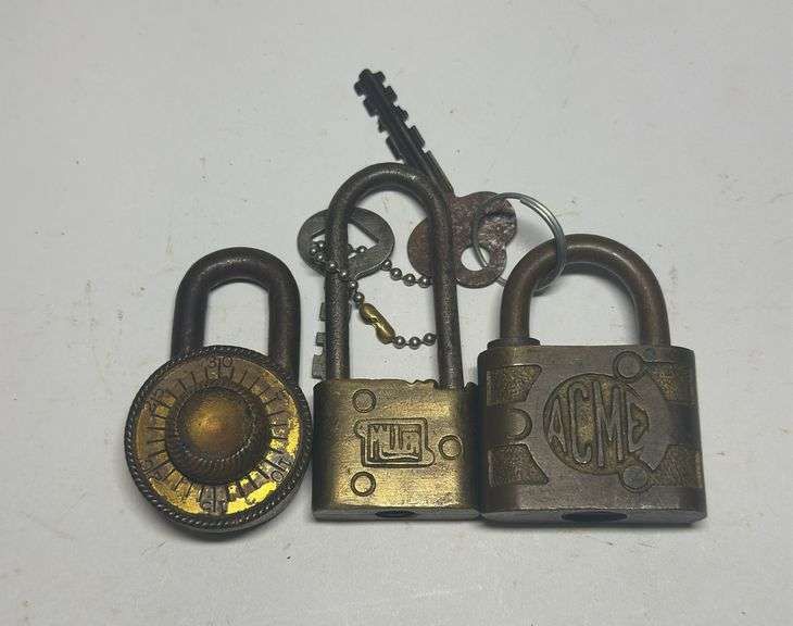 Collection of Three Padlocks - Combination and Keyed image