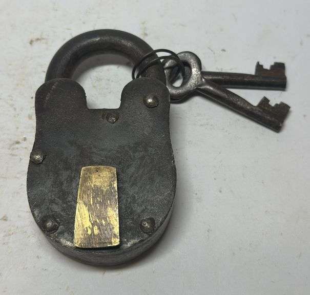 Vintage Style Metal Padlock with Keys image