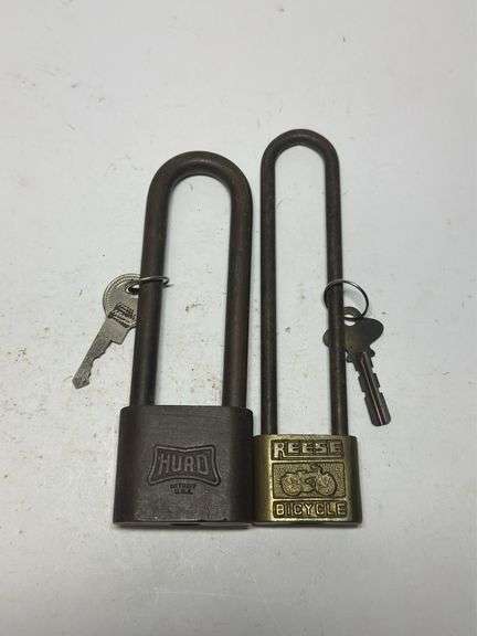 Hurd & Reese Bicycle Padlocks with Keys image