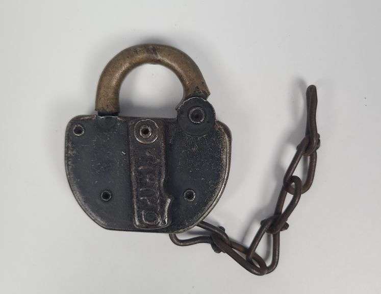 Old Padlock with Chain image