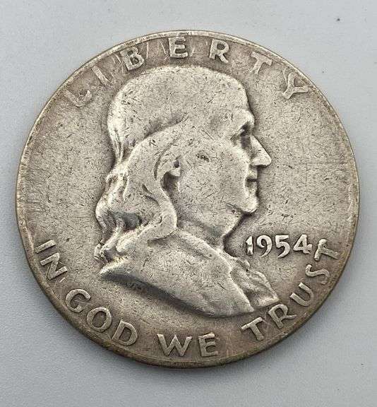Lot of 4 Franklin Half Dollars