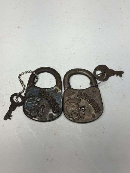 Pair of Dragon Padlocks with Keys image