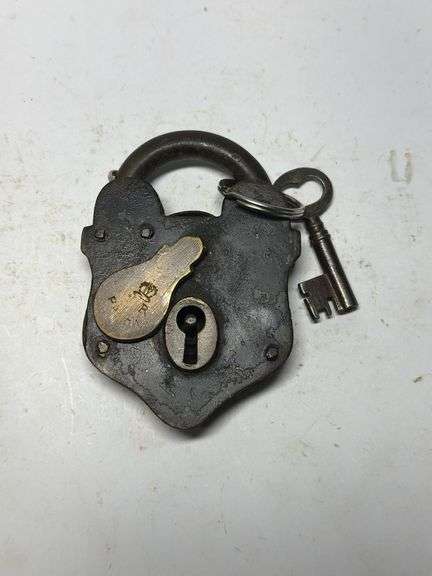 Vintage Style Padlock with Key image