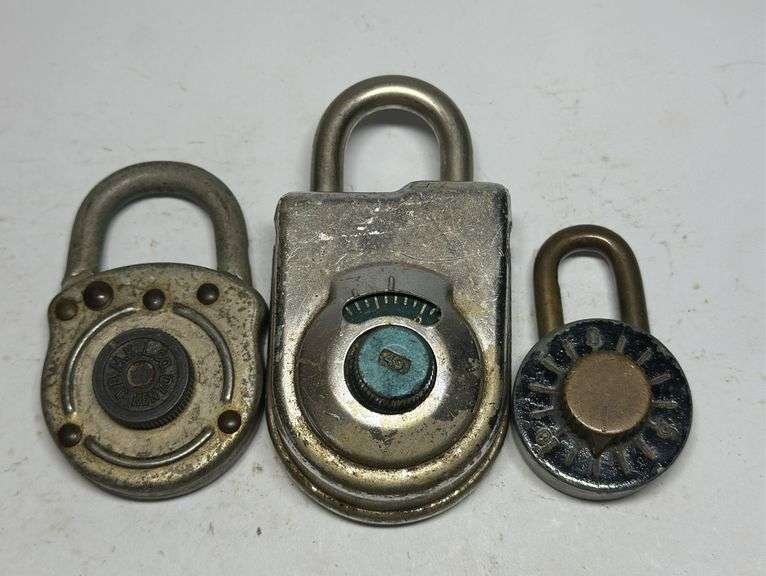 Lot of 3 Combination Padlocks image