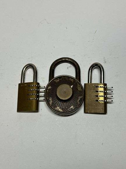 Lot of Three Dudley Combination Padlocks image