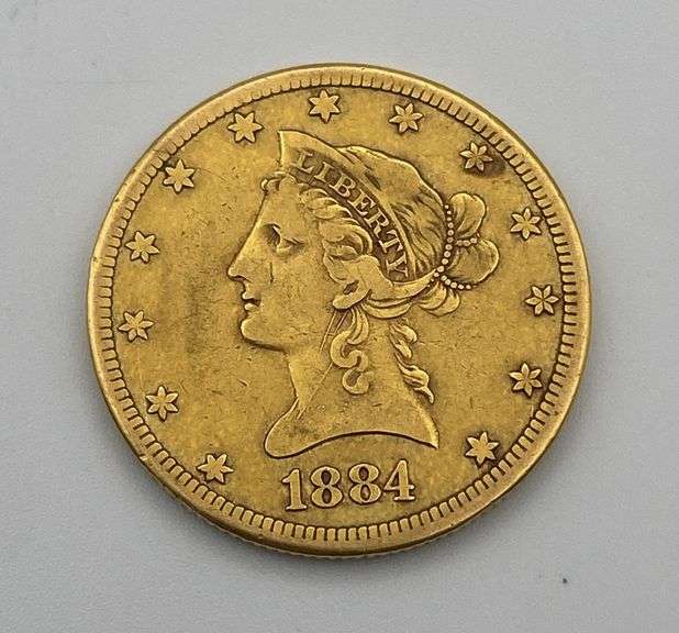 1884-CC $10 Gold Liberty image