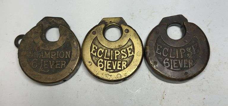 Lot of Pancake Champion & Eclipse 6-Lever Lock image