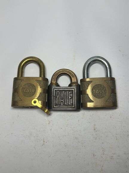 Set of Three Yale Padlocks image