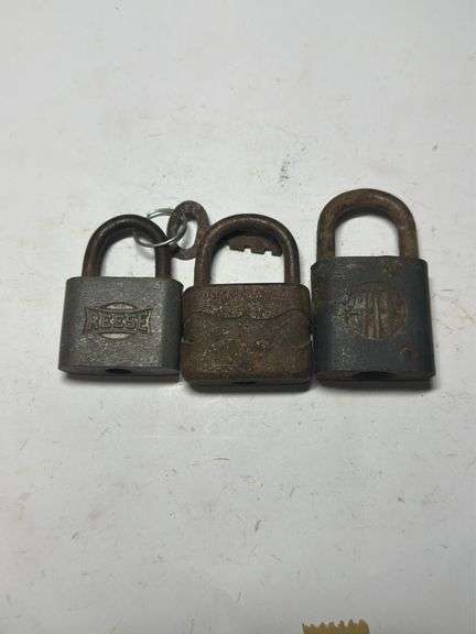 Lot of 3 Padlocks - Reese, Eagle image