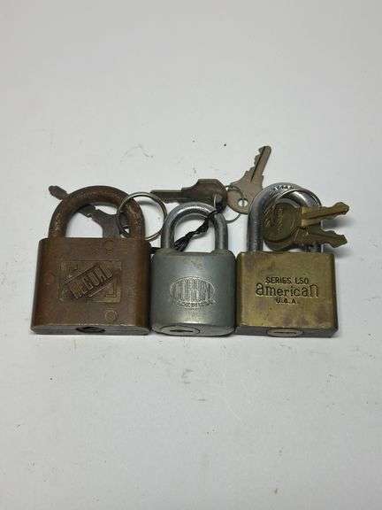 Lot of Three Record, Corbin, and American Padlocks image