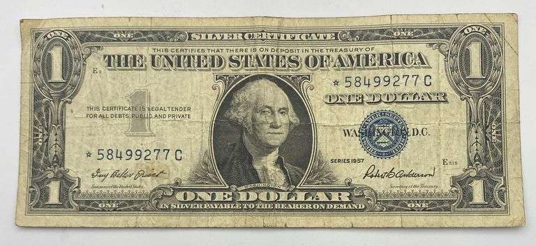 1957 Series $1 Silver Certificate Star Note