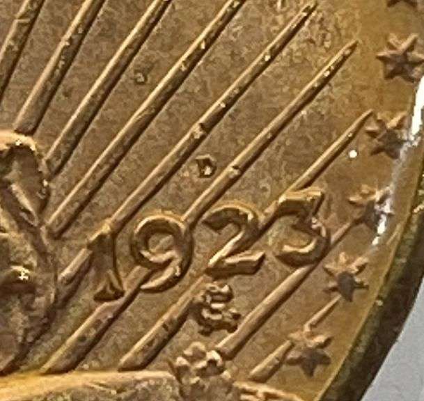 1923-D St Gauden $20 Gold Coin BU