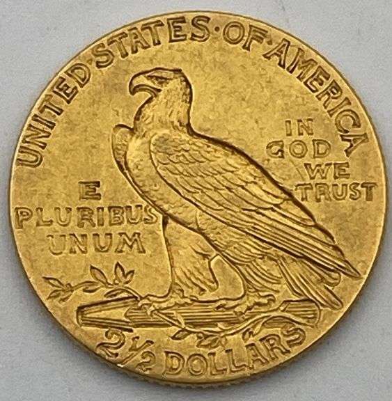 1912 Indian Head $2.5 Gold Coin