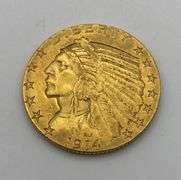 1914-D $5 Gold Indian