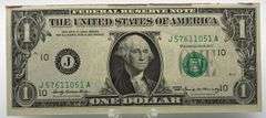 25 Sequential $1 Bills as a Notepad
