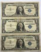 Lot of 11 Silver Certificate $1 Bills