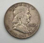Lot of 5 Franklin Half Dollars