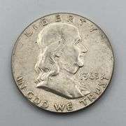 Lot of 5 Franklin Half Dollars