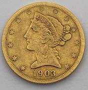 1903-S Liberty Head $5 Gold Coin