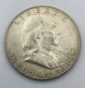 Lot of 5 Franklin Half Dollars
