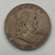 Lot of 4 Franklin Half Dollars