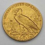 1910 Indian Head $2.5 Gold Coin