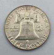 Lot of 6 1963-D Franklin Half Dollars