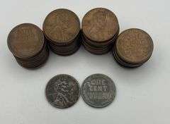 Lot of 42 Wheat Pennies