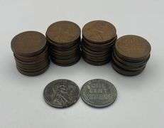 Lot of 42 Wheat Pennies