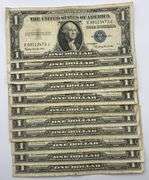 Lot of 11 Silver Certificate $1 Bills