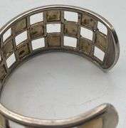 18K Gold & Sterling Silver Cuff Bracelet w/ Diamonds