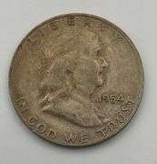 Lot of 4 Franklin Half Dollars
