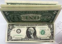 23 Sequential $1 Bills & 2 Sequential Star Notes as a Notepad
