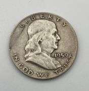 Lot of 5 Franklin Half Dollars