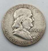 Lot of 4 Franklin Half Dollars