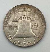 Lot of 5 Franklin Half Dollars