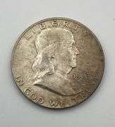 Lot of 5 Franklin Half Dollars