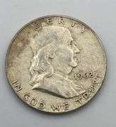 Lot of 5 Franklin Half Dollars
