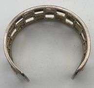 18K Gold & Sterling Silver Cuff Bracelet w/ Diamonds